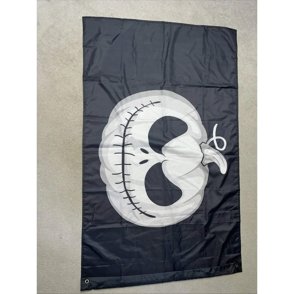 Halloween Flag Outdoor Double Sided Scary Halloween Pumpkin Tapestry‎ Big Decor
